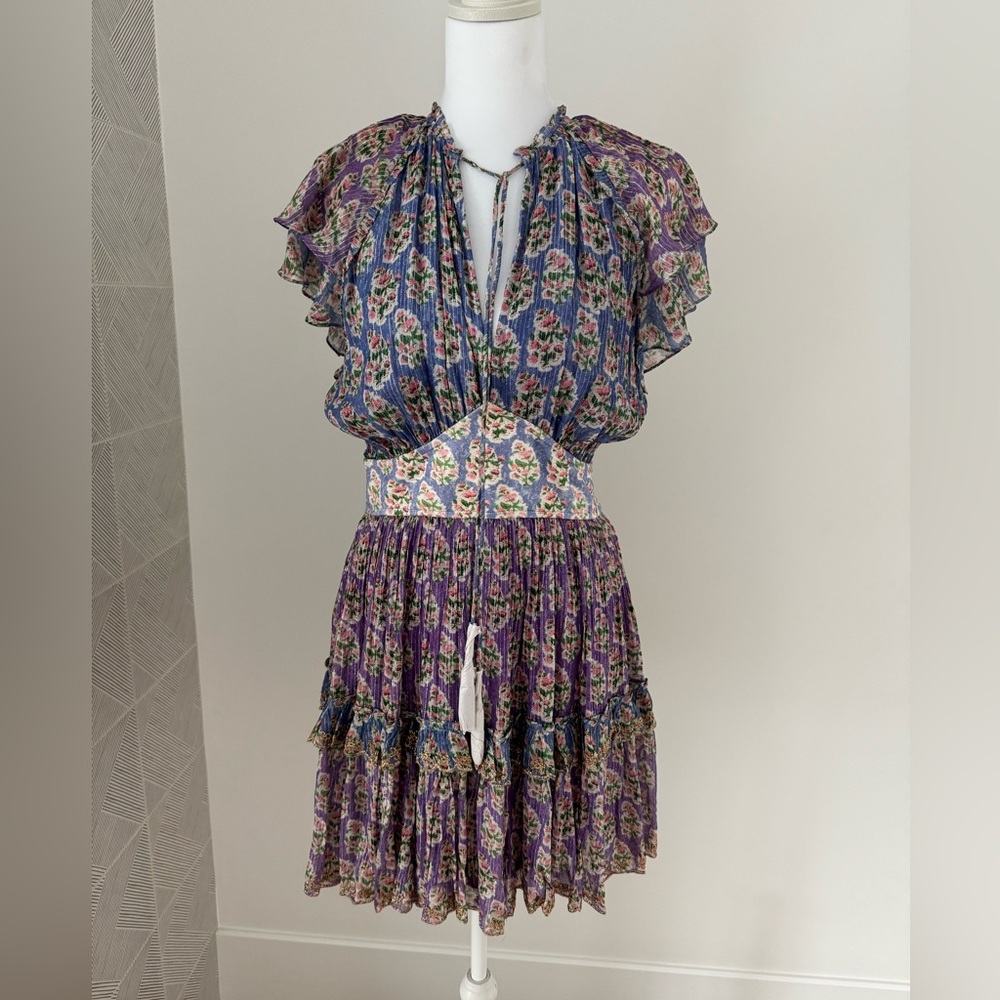 HEMANT & NANDITA Multicolor Floral Mini Dress
